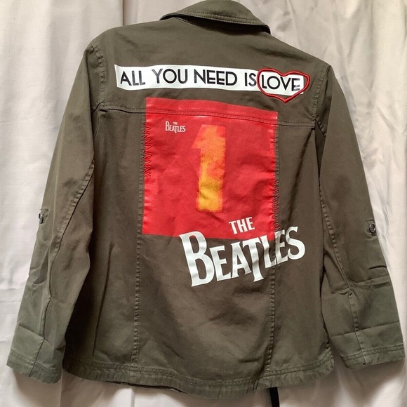 ALICE OLIVIA CHARLINE MILITARY BEATLES JACKET SIZE S - Picture 8 of 8